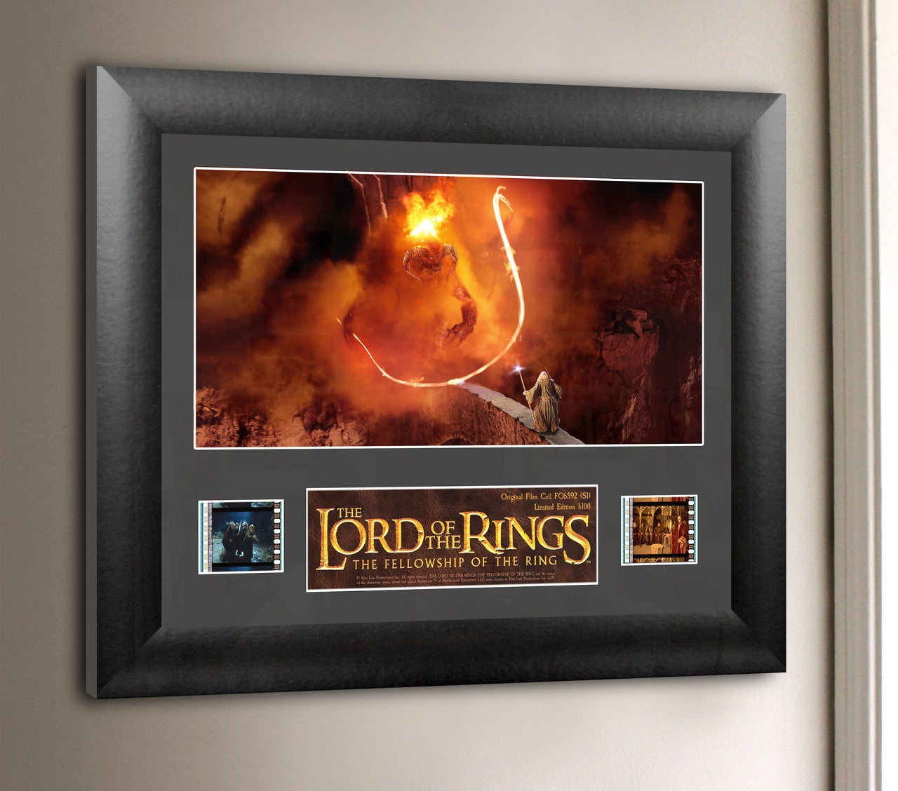 Emerald City Comic Con Exclusive Gandalf Vs. Balrog with assorted Filmcells