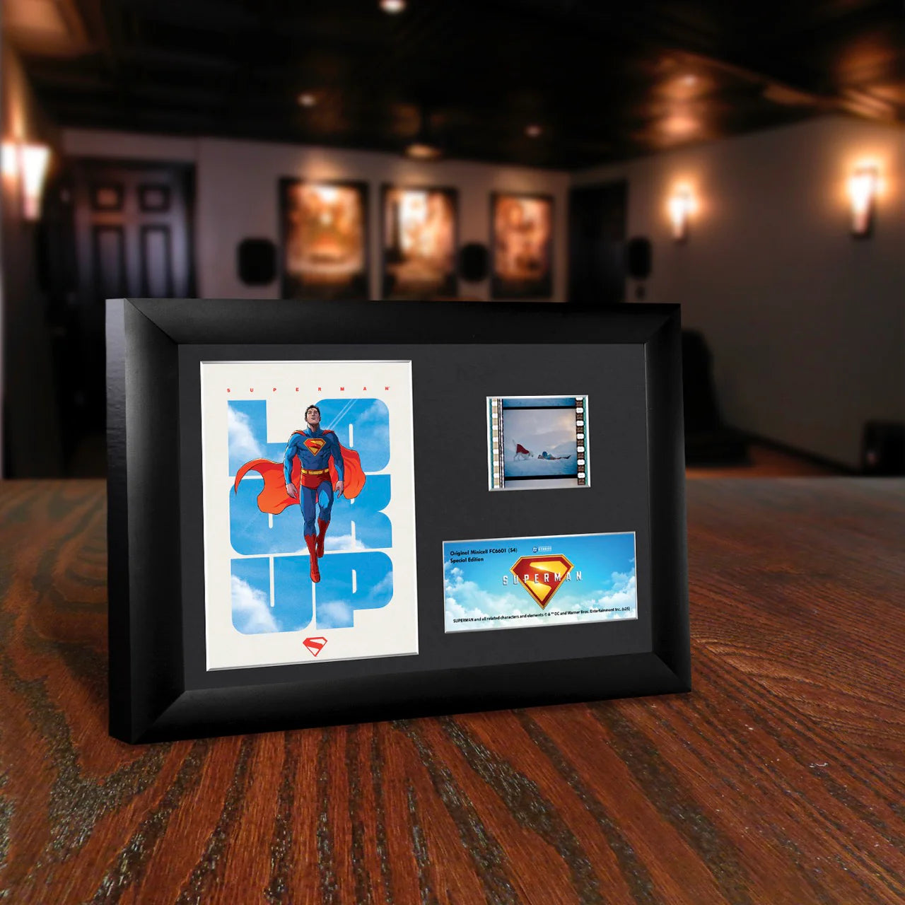 Superman 2025 (Look Up) Minicell FilmCells™ Framed Desktop Presentation