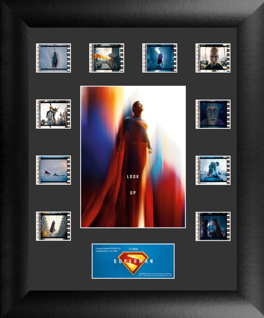 Superman 2025 (Look Up) Mini Montage Framed FilmCells™ Presentation