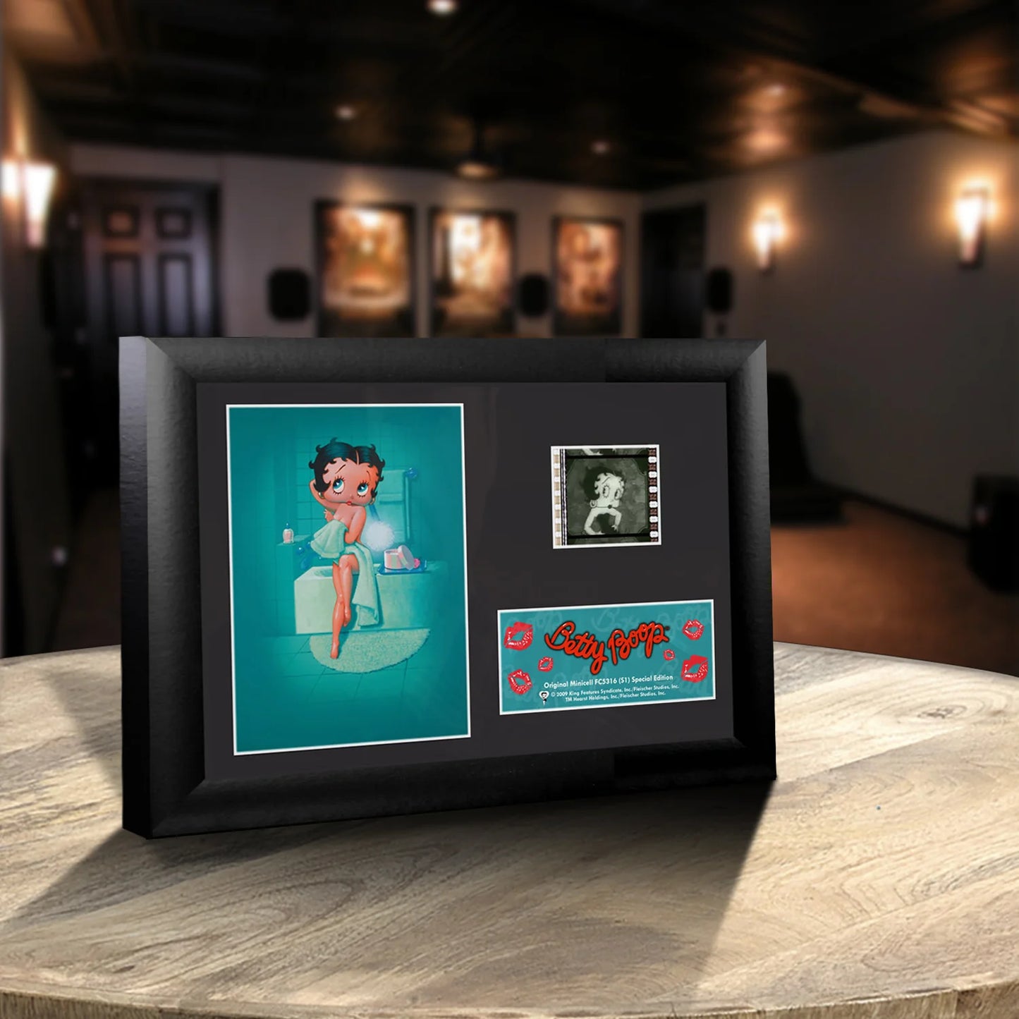 Betty Boop (Betty and Puppies) Minicell FilmCells Framed Desktop Presentation