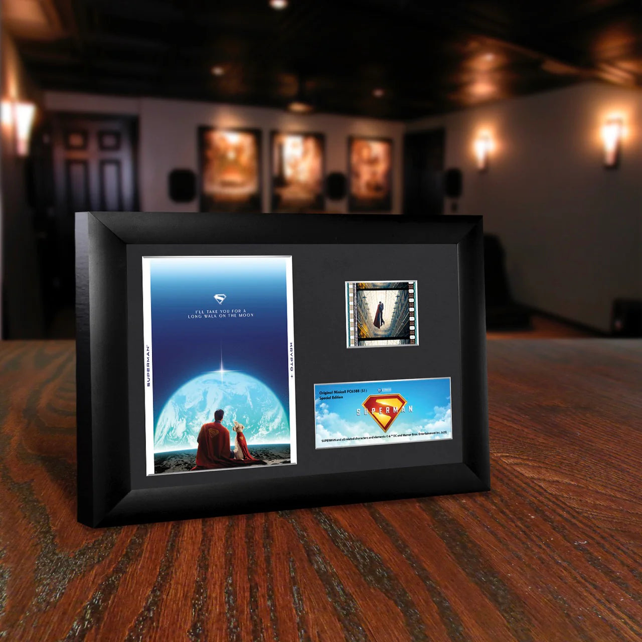 Superman 2025 (Superman and Krypto) Minicell FilmCells™ Framed Desktop Presentation