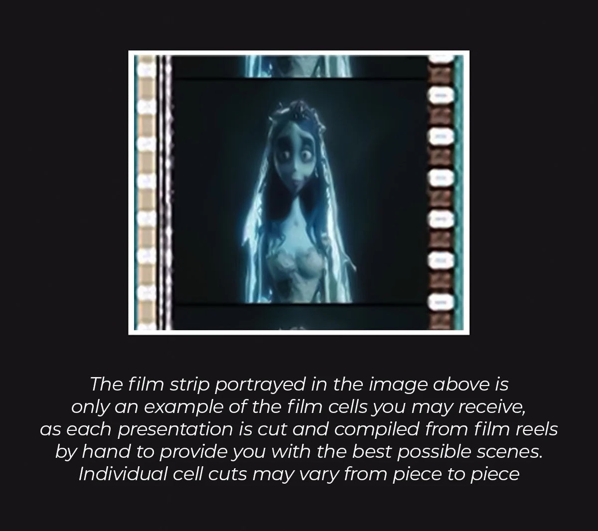 Tim Burtons Corpse Bride (Keyboard) Minicell FilmCells Framed Desktop Presentation