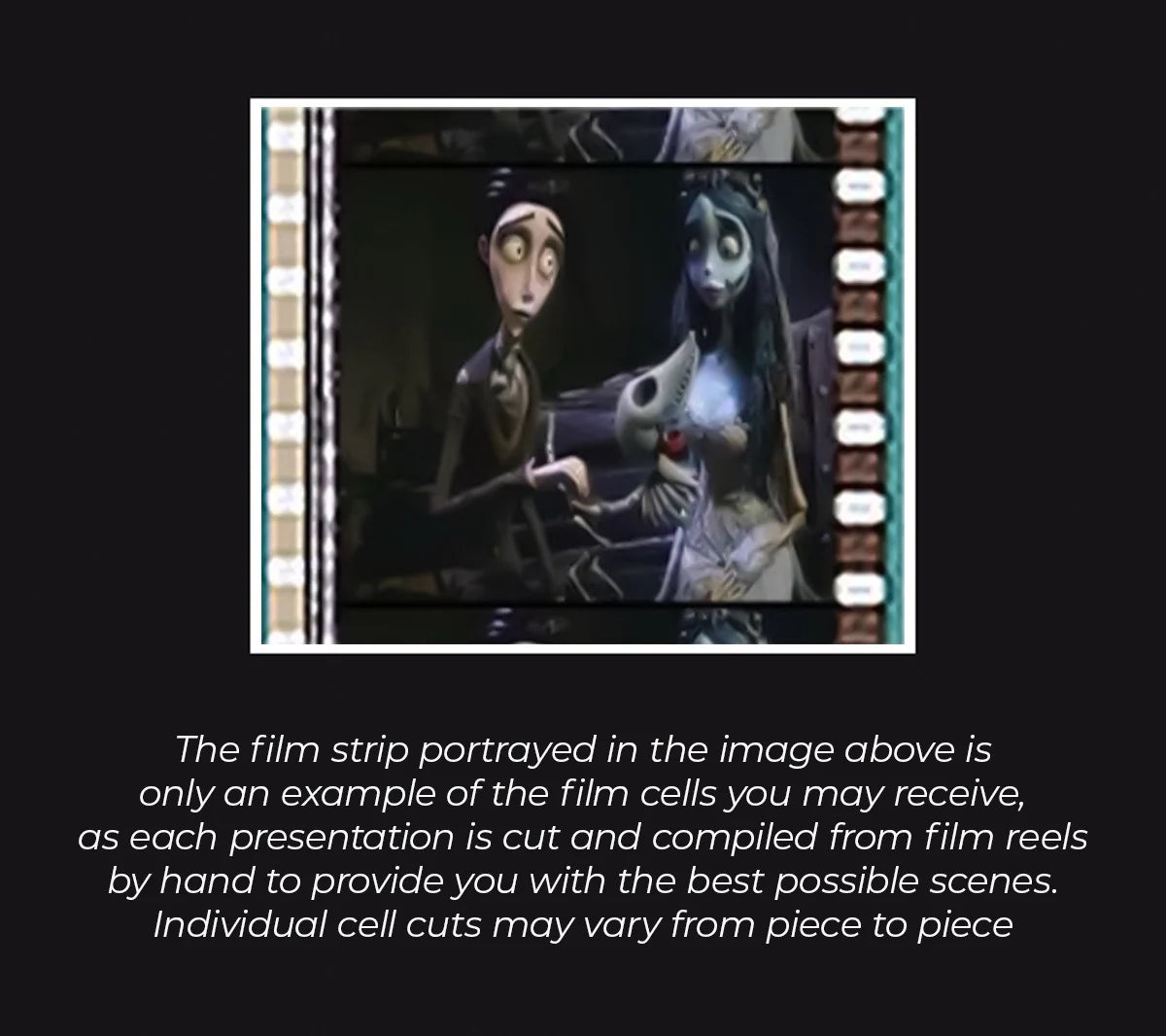 Tim Burtons Corpse Bride (Emily) Minicell FilmCells Framed Desktop Presentation
