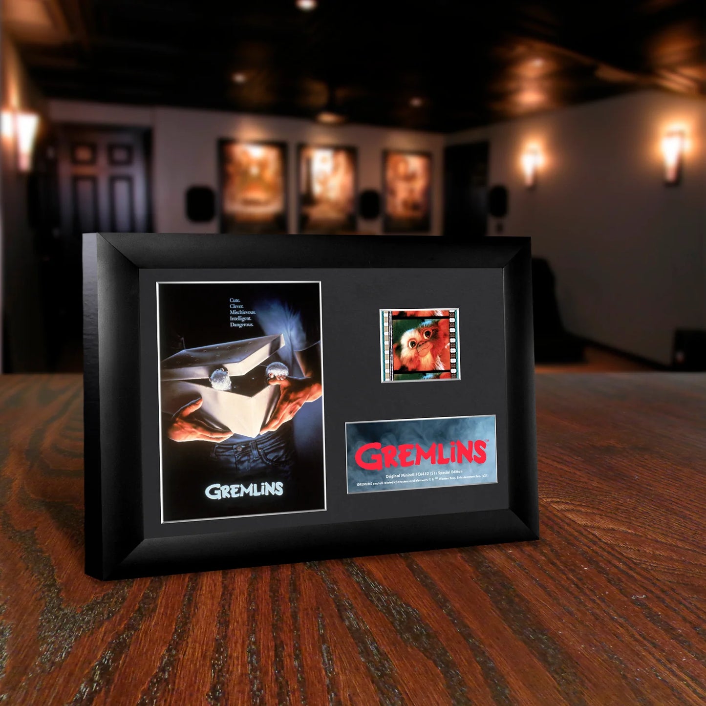 Gremlins (Movie Poster Artwork) Minicell FilmCells Framed Desktop Presentation