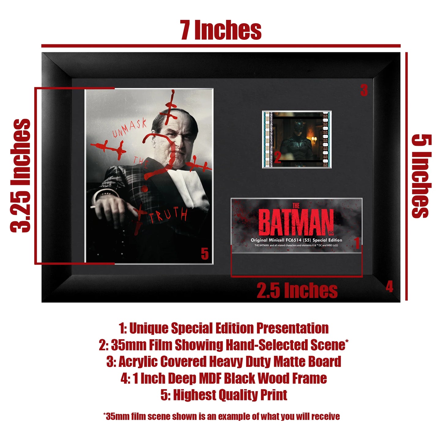 The Batman (Penguin) Minicell FilmCells Framed Desktop Presentation