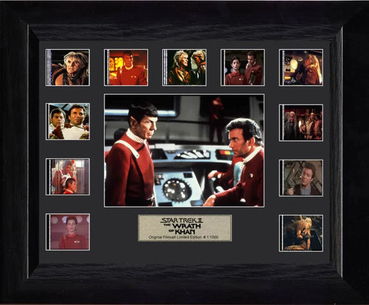 Star Trek II The Wrath of Khan Limited Edition Mini Montage Framed FilmCells Presentation