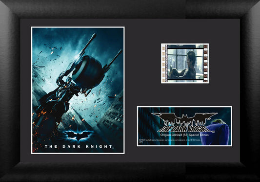 Batman: The Dark Knight (Batcycle) Minicell FilmCells Framed Desktop Presentation