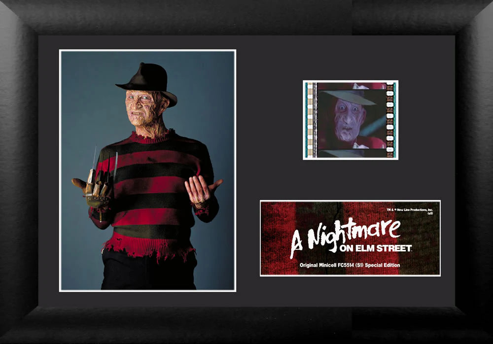 A Nightmare On Elm Street (Freddy) Minicell FilmCells Framed Desktop Presentation