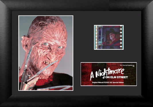 A Nightmare On Elm Street (Freddy Close Up) Minicell FilmCells Framed Desktop Presentation