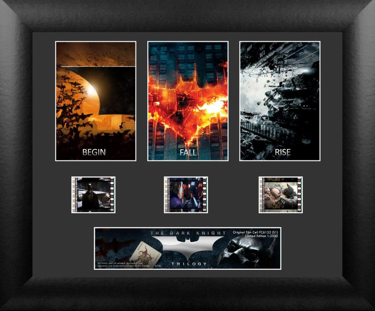 Batman The Dark Knight Trilogy (S1) Limited Edition 3 Cell Standard FilmCells Wall Art Presentation