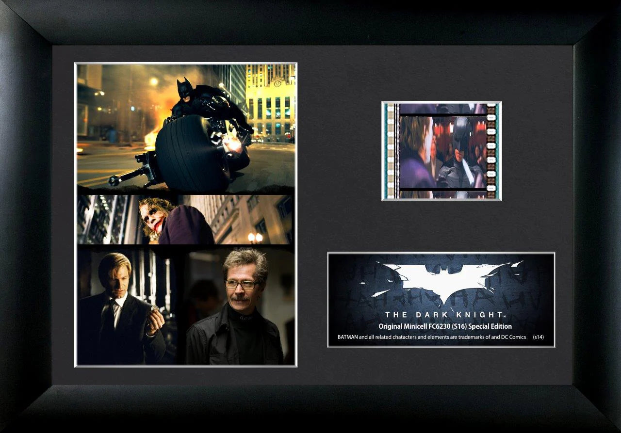 Batman: The Dark Knight (Character Collage) Minicell FilmCells Framed Desktop Presentation