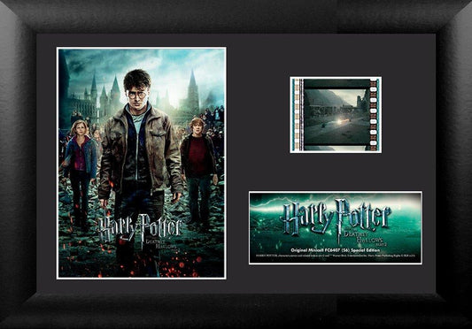 Harry Potter and The Deathly Hallows: Part 2 (Movie Poster) Minicell FilmCells Framed Desktop Presentation