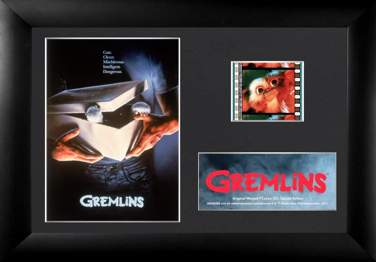 Gremlins (Movie Poster Artwork) Minicell FilmCells Framed Desktop Presentation