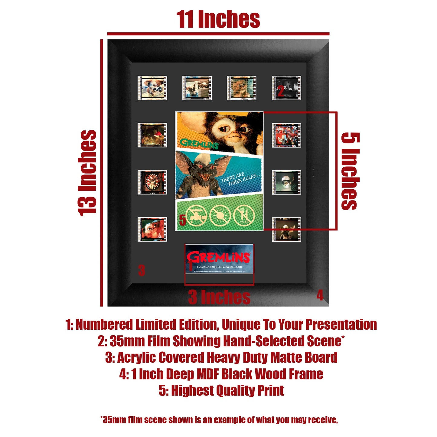 Gremlins (S1) Limited Edition Mini Montage Framed FilmCells Presentation