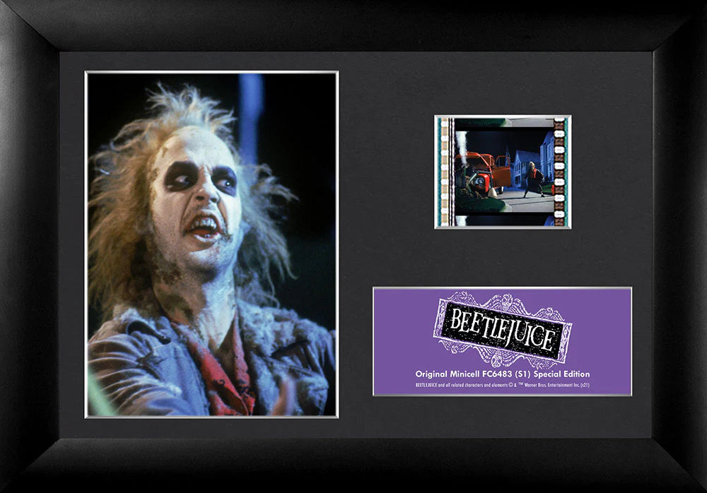 Beetlejuice (Make My Millennium) Minicell FilmCells Framed Desktop Presentation